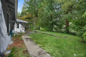 NATURAL BORDER AROUND LOT FOR PRIVACY