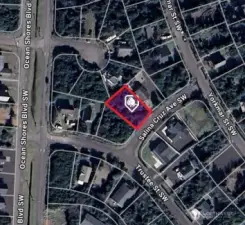 Approximate boundary lines.