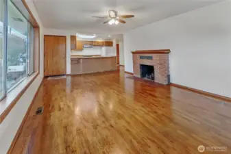 Looking back at main entrance on the left.