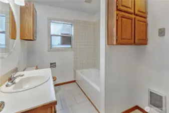 Bathroom entry. Another shower is to the right.