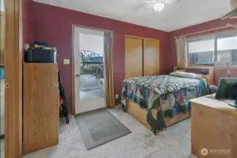 Bedroom from main entry.