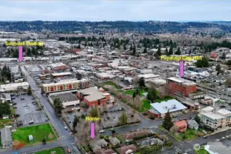 Looking North from property.