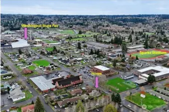 Looking south from property.