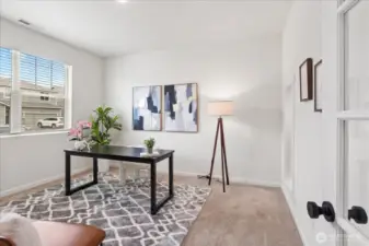 Main floor bedroom/office.