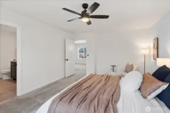 Primary bedroom is large!