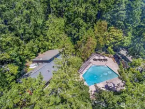 Community Pool and Caretakers house
