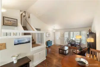 View to the formal living room area