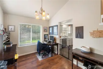 The Formal Dining Room area is being used as an office currently.