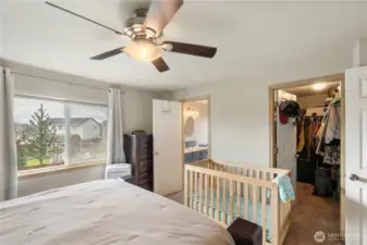 Primary Bedroom w/walk in closet and private 5 piece bath