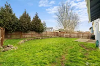 Do you have a green thumb? There is room for raised beds or additional landscaping, if you are so inclined.