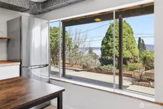 A view from the lower level too.