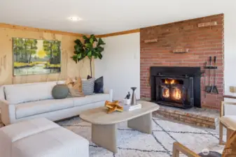 Lower level great room.