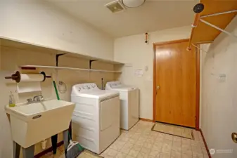 Main floor laundry room