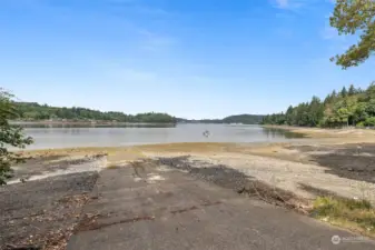 Boat launch just down the road