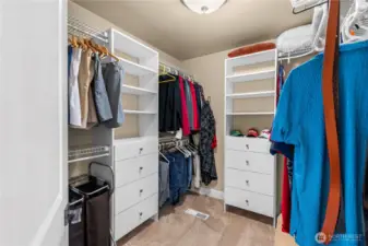 Primary closet