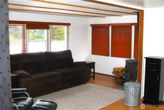 The living room with its --