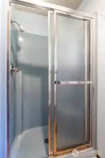 Shower in primary suite