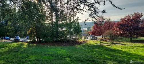From the house on Bucklin Hill looking to the southeast at the waters of Dyes Inlet.