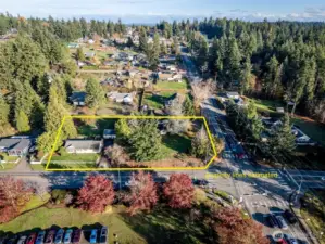 With estimated property lines