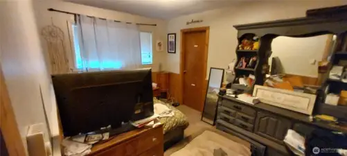 Primary bedroom, the door leads to the primary bath