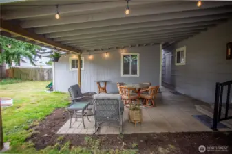 Covered back patio