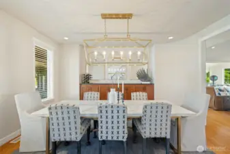 Formal dining area.