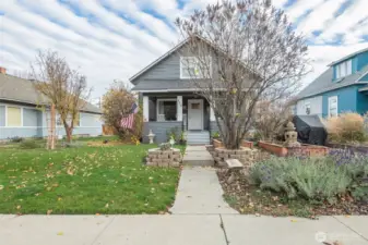 Classic 1922 home with timeless architecture, updated exterior, and inviting curb appeal.