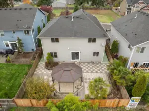 Rear Yard drone view