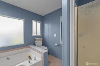 Primary Bathroom with separate shower and tub