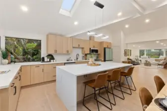 Huge Island with double waterfall