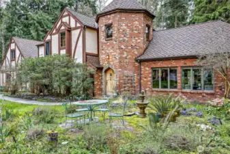 This gracious Tudor sits on nearly an acre
