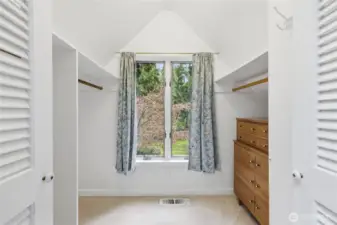 Walk in private closets off the primary bathroom.