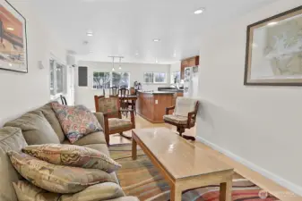 Living Space with access to Back Deck