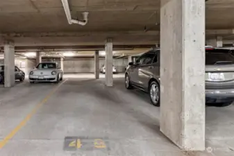 This unit has parking space #48 which is near the elevator.