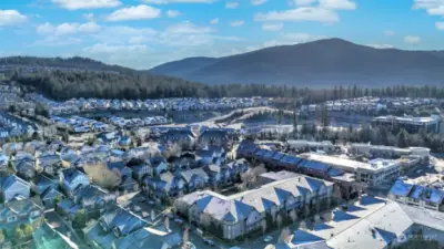 Issaquah Hills in the background. Surrounded by walking trails and parks.