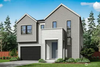 Exterior Rendering of Homesite 15.
