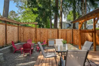 This townhome has very appealing outdoor space in front and back yard.