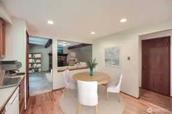 Kitchen with seating