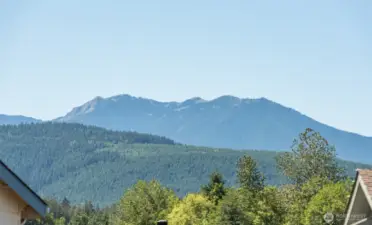 mountain views in front of home