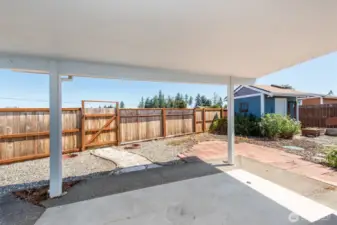 Covered Patio in back