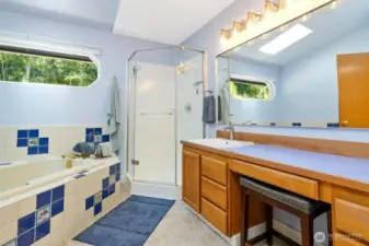 Private bathroom located in the primary bedroom.