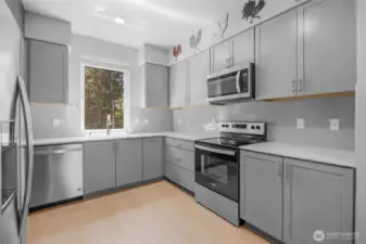 with a Modern Kitchen