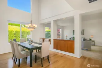 Dining room ready for entertaining