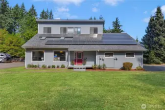 Contemporary home with paid for solar!
