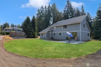 Easy access to the shop area by a separate driveway.