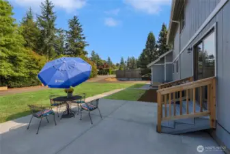 Back patio.