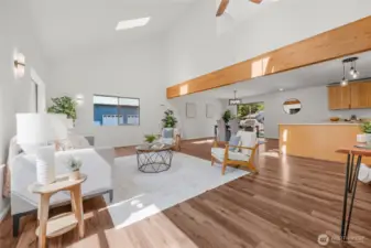 Main open concept living area.