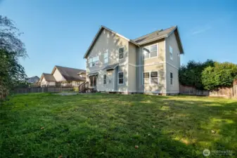 Back yard, looking northwest.
