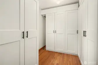Primary Walk-In Closet with Built-Ins