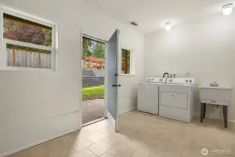 Large Utility Room with Storage on Lower Level